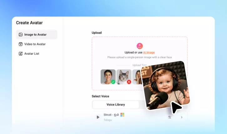 How to Generate AI Baby Talking Podcast Video?